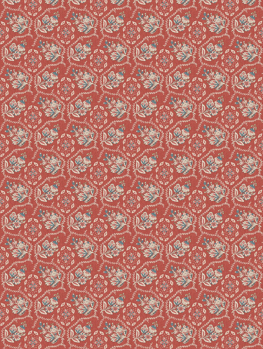 Nina Campbell Pagelle Red Wallpaper NCW4633-04