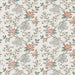 Nina Campbell Genevieve Teal / Coral / Ivory Wallpaper Sample NCW4634-02