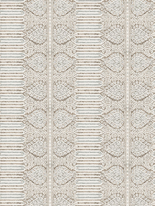 Nina Campbell Nicolet Beige / Duck Egg Wallpaper Sample NCW4636-02