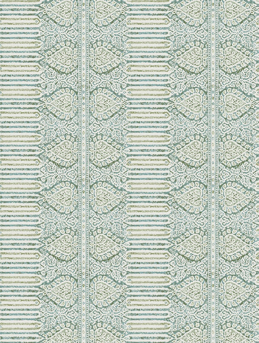 Nina Campbell Nicolet Teal / Green Wallpaper Sample NCW4636-03