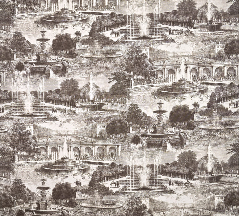 Pierre Frey Les fontainiers Graphite Fabric Sample F4096001