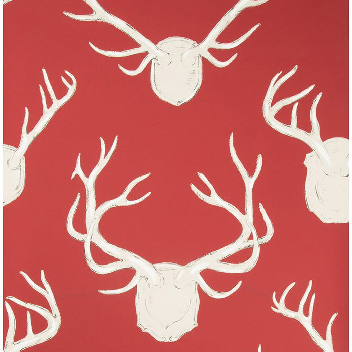 Lee Jofa Antlers Paper Red Wallpaper Sample P2017102.19.0
