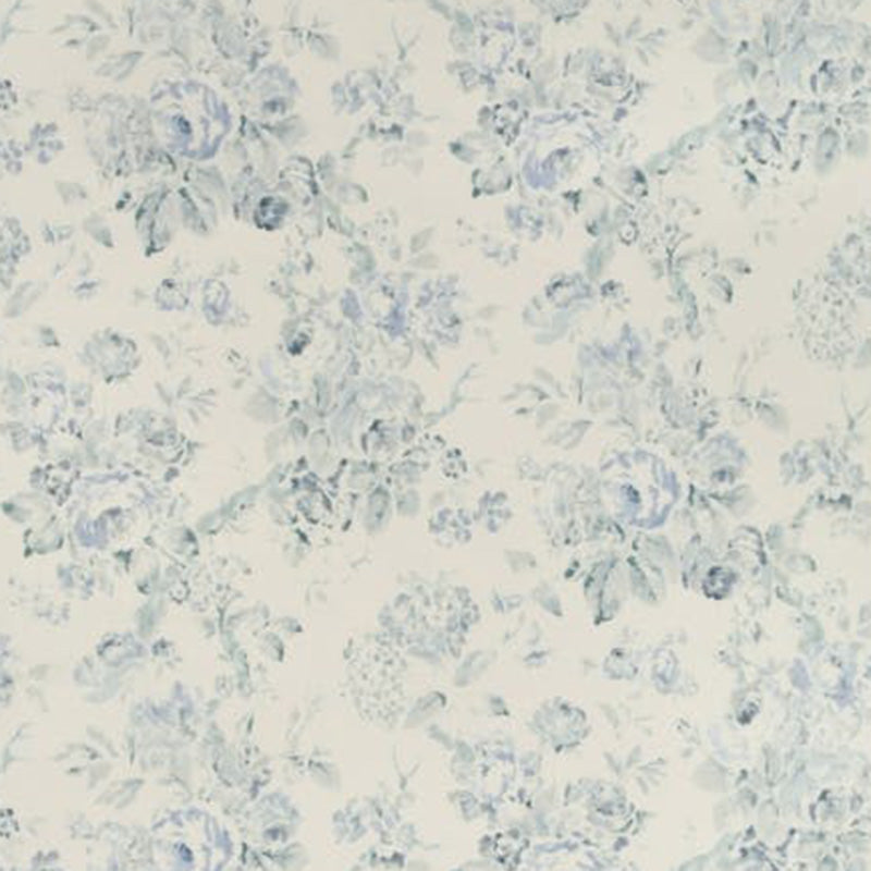 Lee Jofa Garden Roses Wp Aqua/Blue Wallpaper Sample P2018106.153.0