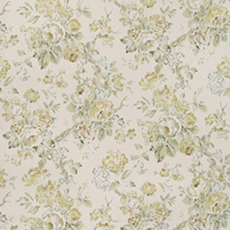 Lee Jofa Garden Roses Wp Lime/Leaf Wallpaper Sample P2018106.33.0