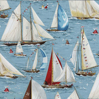 Pierre Frey Regates Bleu Fabric F2360001