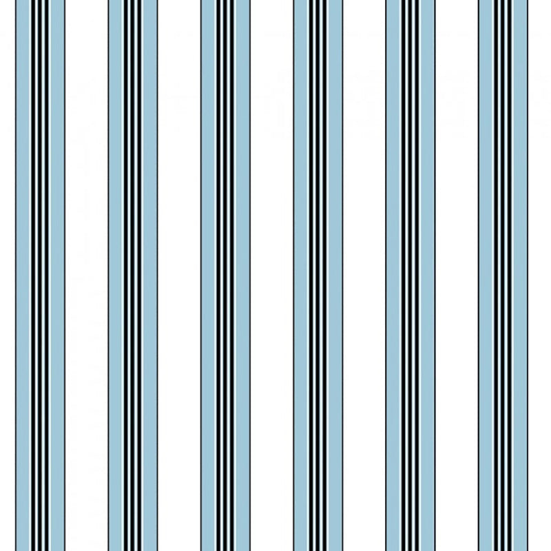 Brunschwig & Fils Rayure Lione Ciel Wallpaper Sample P8015104.15.0