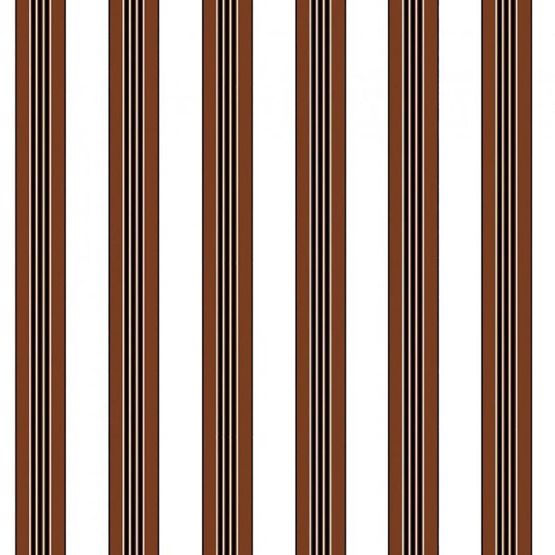 Brunschwig & Fils Rayure Lione Chocolate Wallpaper Sample P8015104.6.0