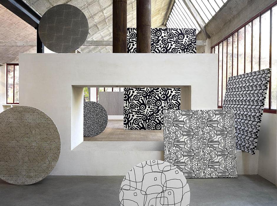 Pierre Frey Sakura Noir Fabric Sample F2990001