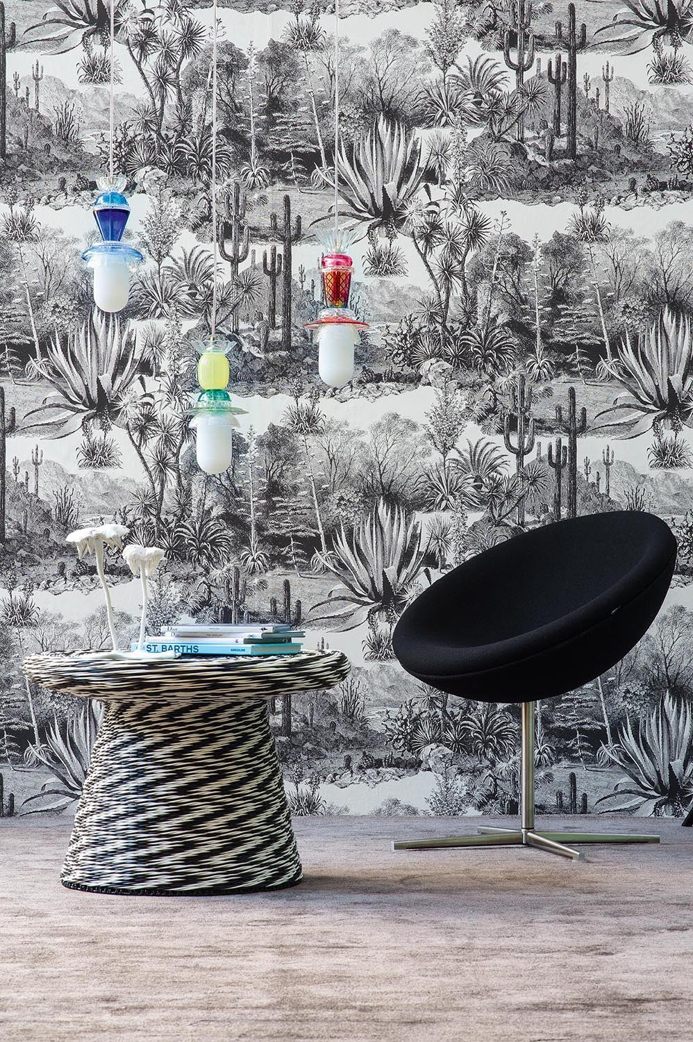 Pierre Frey Pampa Noir Fabric Sample F3086001