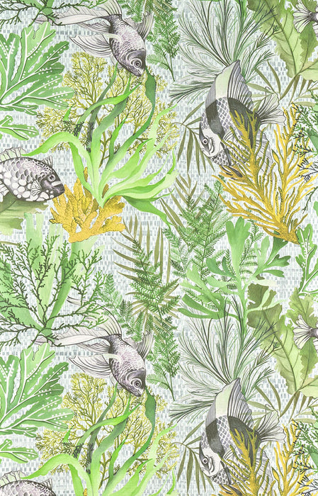 Pierre Frey Pleine Mer Cactus Wallpaper Sample FP008002