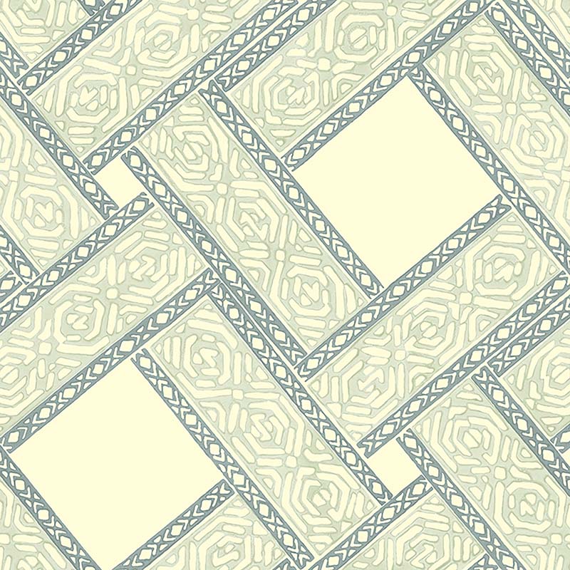 Galbraith & Paul Parquet Light Baby Blue Wallpaper Sample