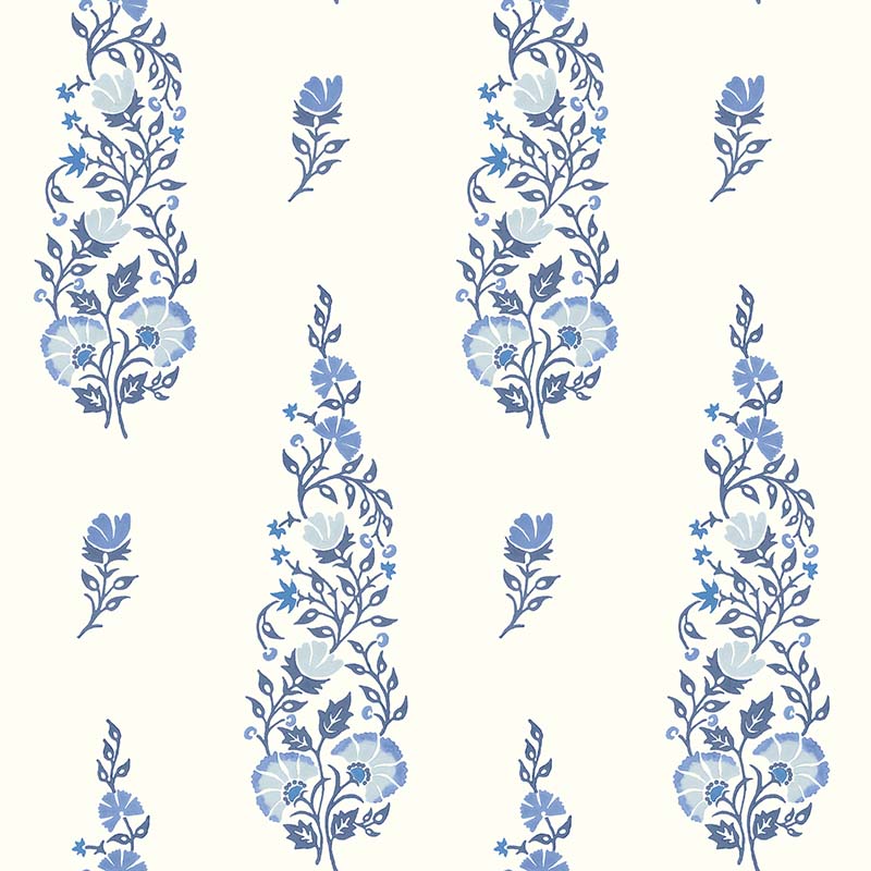 Galbraith & Paul Persian Garden Marine Wallpaper Sample