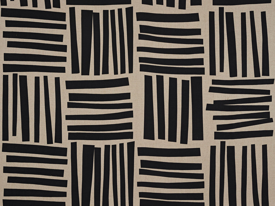 Pierre Frey Liz Noir & Lin Fabric Sample F3484001
