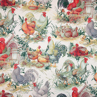 Pierre Frey La Basse Cour Craie Fabric F2198001