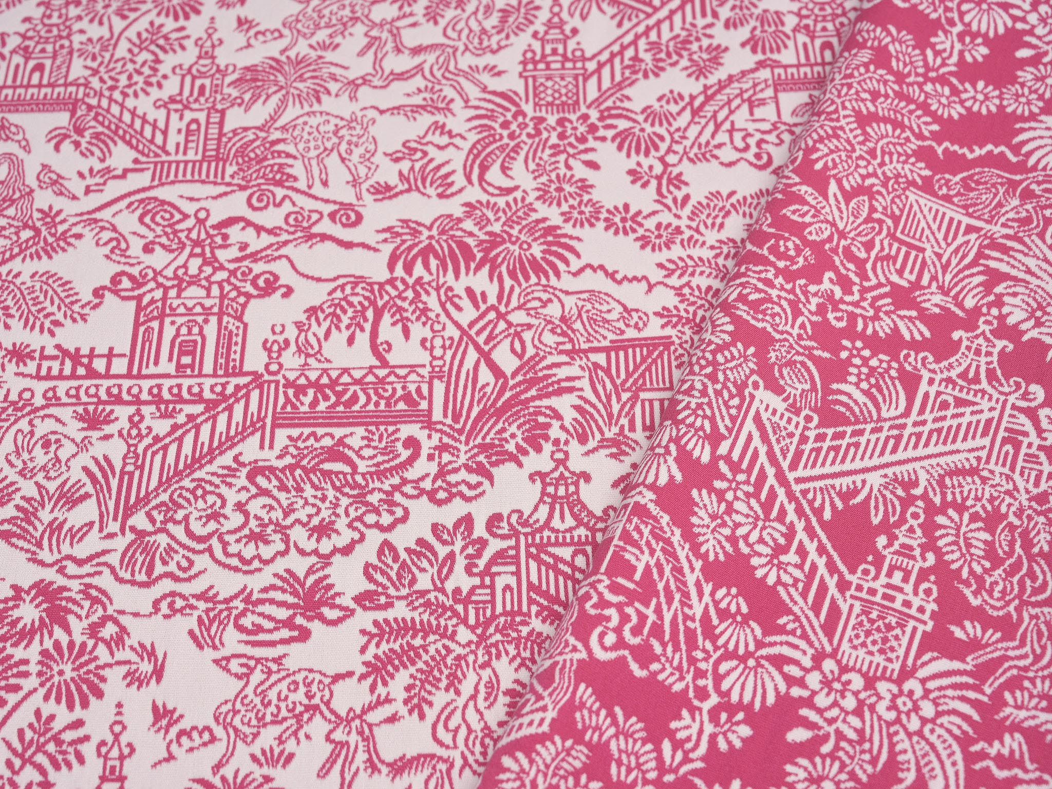 Pierre Frey Les Pagodes Rose Fabric F3479003