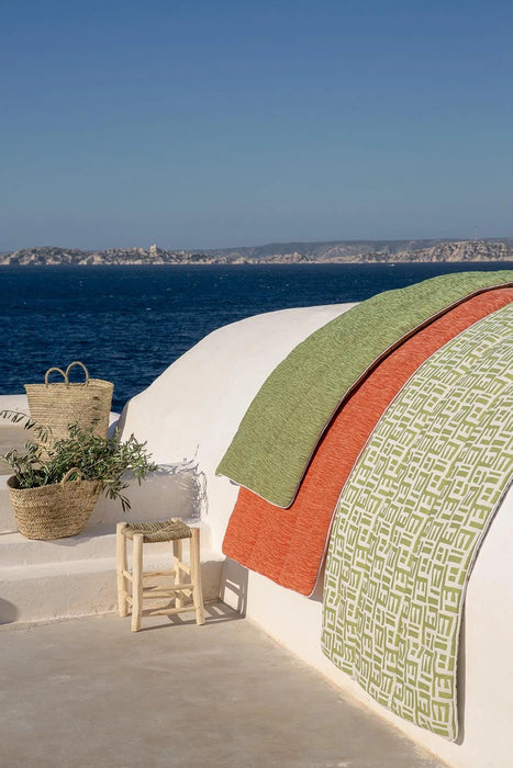 Le Manach Tsomba Outdoor Terracotta Fabric L4008002