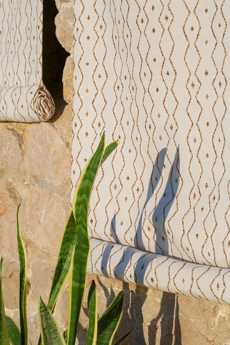 Le Manach Zanzibar Outdoor Ocre Fabric Sample L3999001