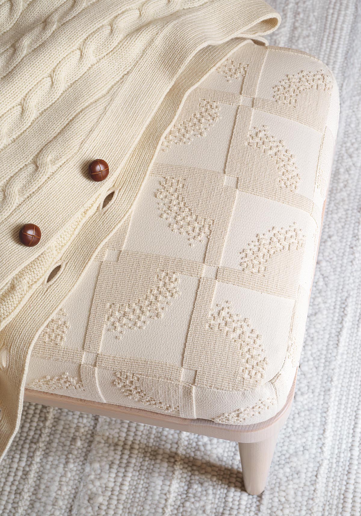 Pierre Frey Salines Ecru Fabric Sample F3530001