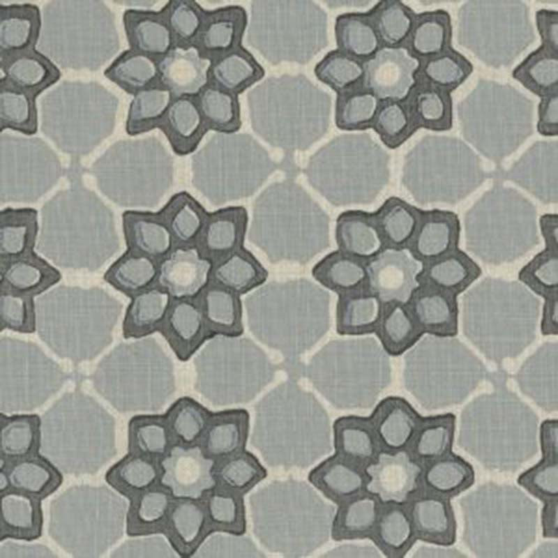 Galbraith & Paul Reverse Tile Light Cadet Fabric Sample