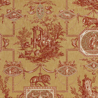 Braquenie Les Muses Et Le Lion Sanguine Cannelle Fabric B1826003