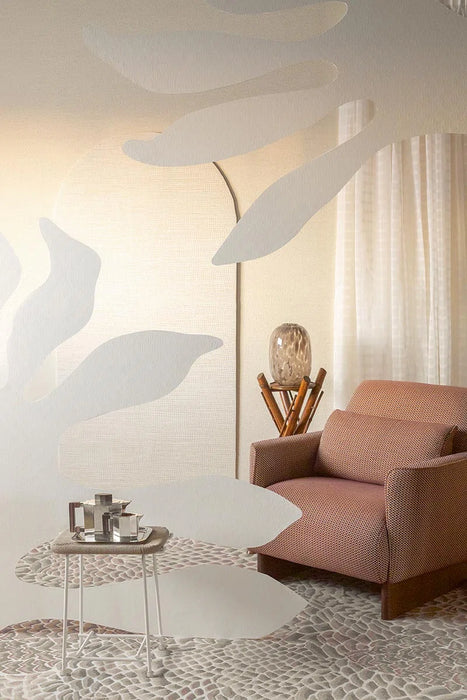 Pierre Frey Petunia Blanc Wallpaper Sample FP028001