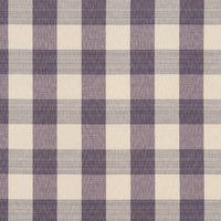 Le Manach Amalfi - Carreaux Prune Fabric L4348019