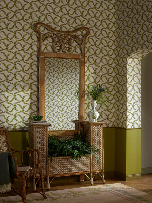 Pierre Frey Belle de provence Emeraude Wallpaper Sample FP270003