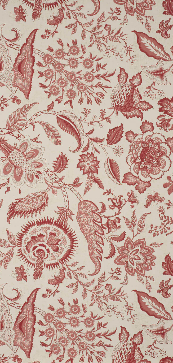 Braquenie Septeuil Pink Red Wallpaper Sample BP209B02