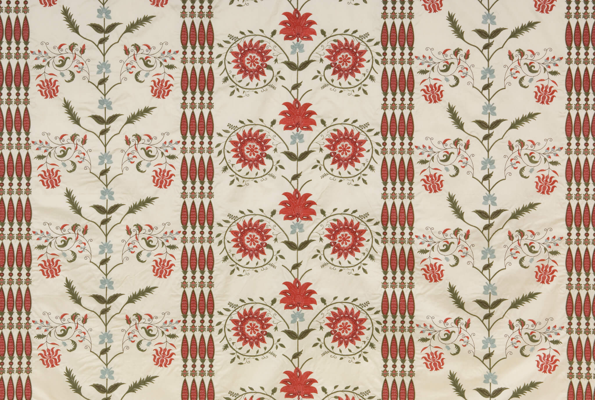 Braquenie Les Colonnes Broderie Multicolore Fabric B7570001