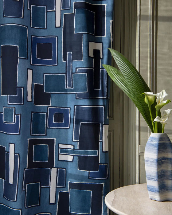 Pierre Frey Medina Indigo Fabric Sample F3945001