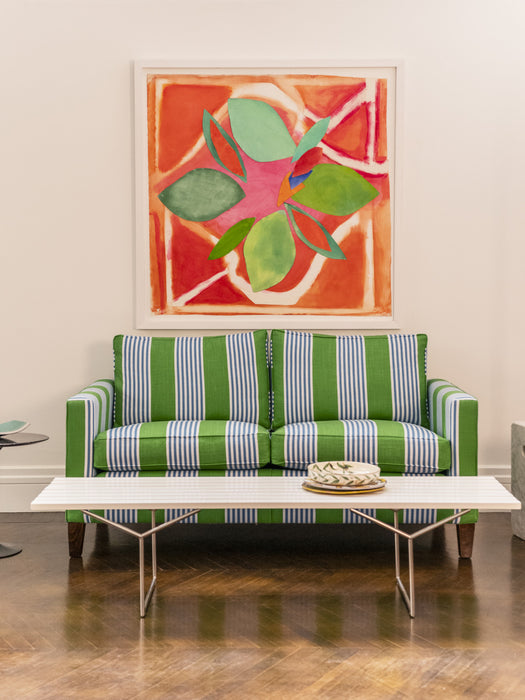 Christopher Farr The Hudson Stripe Aqua Fabric Sample