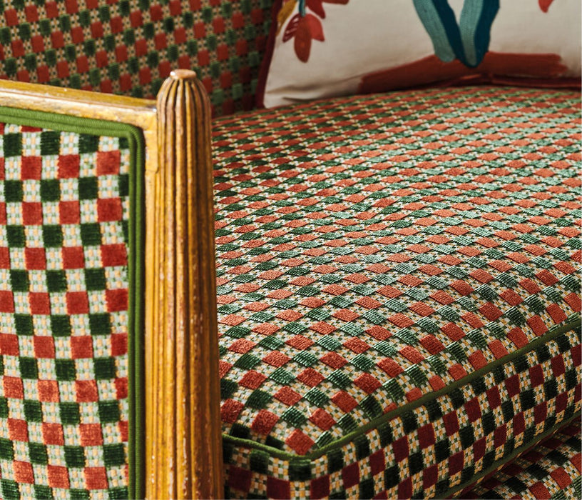 Nina Campbell Theodora Teal / Gold Fabric NCF4571-03