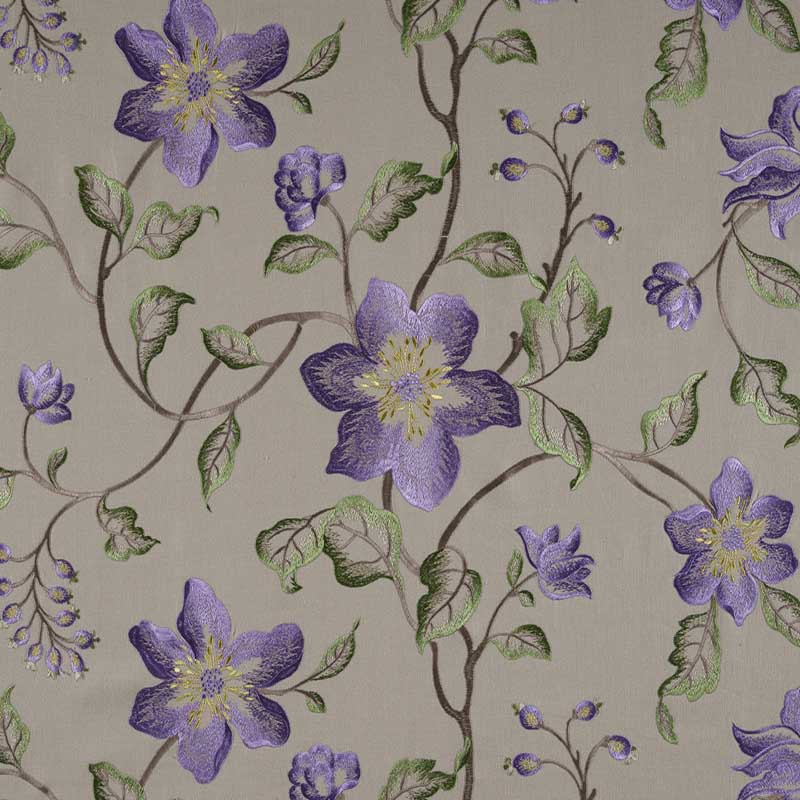 Marvic Textiles Tibouchina Lilac Fabric Sample 1416
