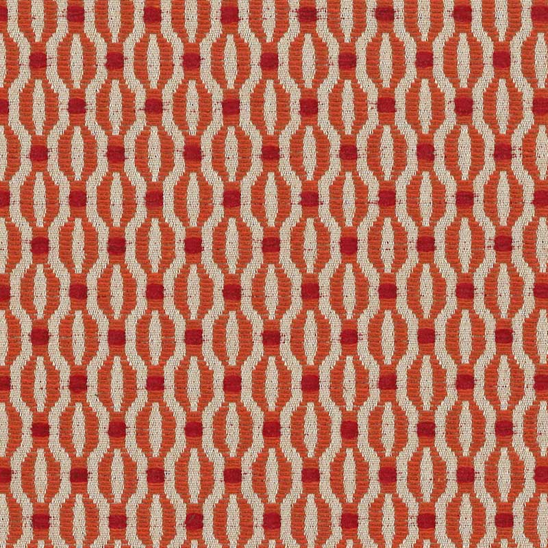 Marvic Textiles Trellis Scarlet Fabric Sample 1425