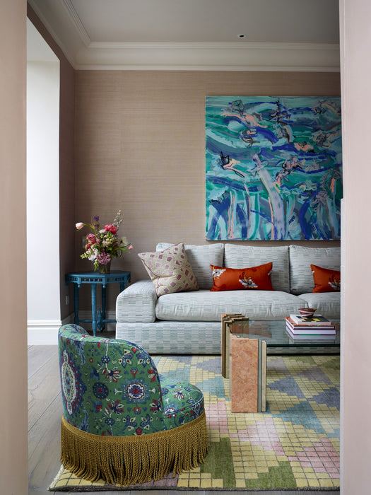 Christopher Farr Tutuola Perennials Performance Bianco Fabric