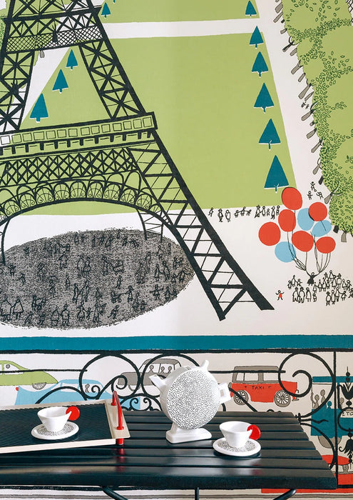 Pierre Frey La Dame De Fer Jardin Wallpaper FP988001