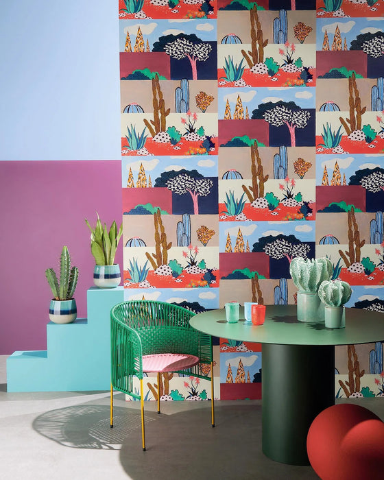 Pierre Frey Riad Multicolore Wallpaper Sample FP002001