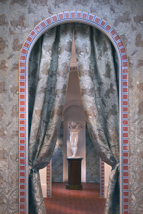 Fadini Borghi Misene Smeraldo-Oro Fabric I6663001