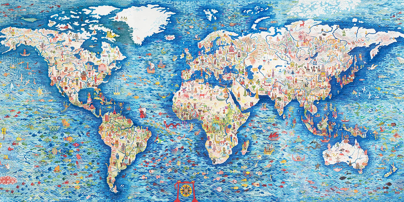 Pierre Frey Musiques Du Monde Multicolo Wallpaper Sample FP996001