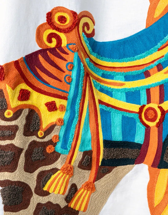 Pierre Frey La Girafe Du Carrousel Multicolore Fabric Sample F4071001