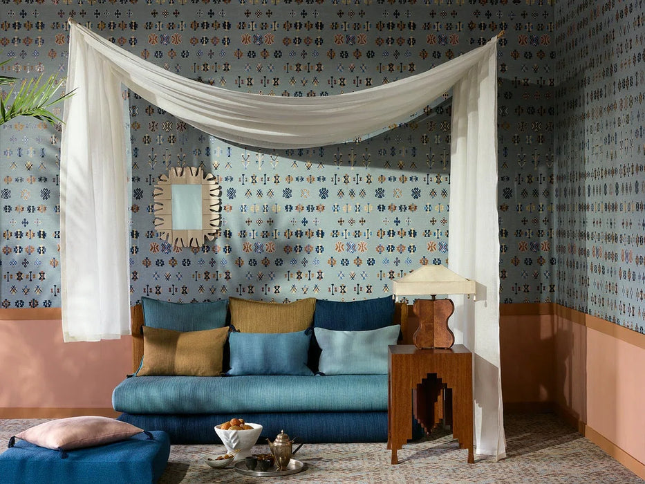 Pierre Frey Kasbah Mer Wallpaper Sample FP158002