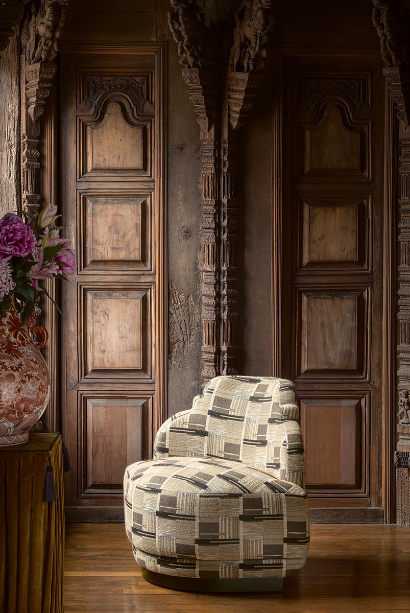 Pierre Frey Yutaka Fauve Perle Fabric F3816002