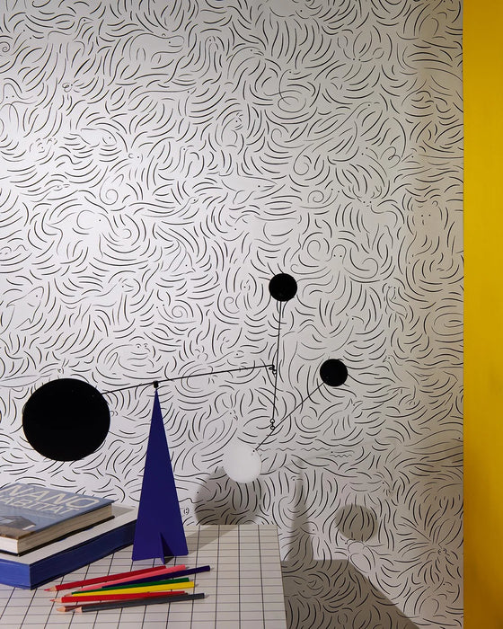Pierre Frey Diorama Encre Wallpaper Sample FP011001