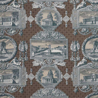 Marvic Textiles Les Vues De Paris Brown Fabric 6203-8