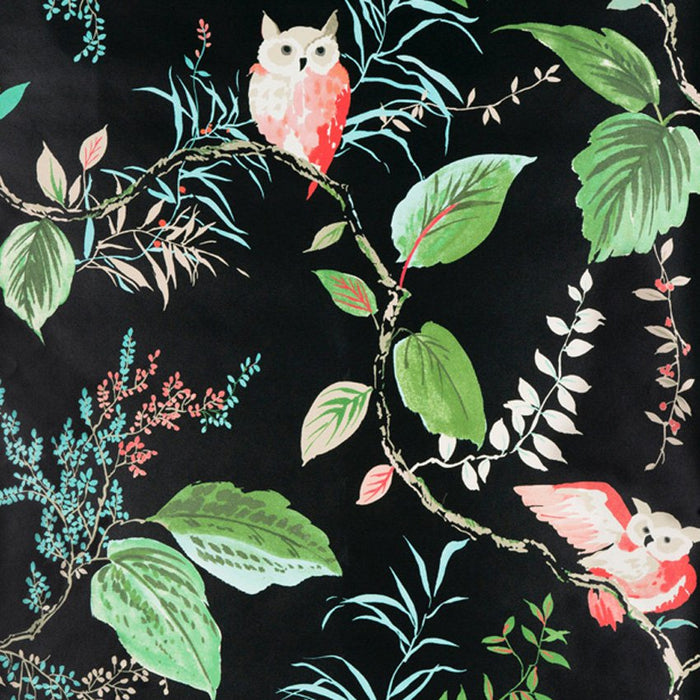 Kravet Design Owlish Black Wallpaper Sample W3331.819.0