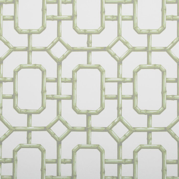 Kravet Couture Bambu Fret Celery Wallpaper Sample W3404.23.0