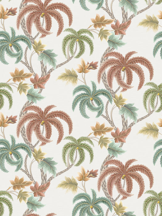 Osborne & Little Shalimar Chestnut Wallpaper Sample W7903-02