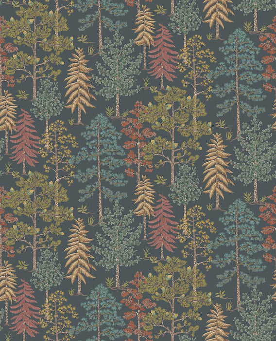 Osborne & Little Vana Pine / Olive Wallpaper W8030-01