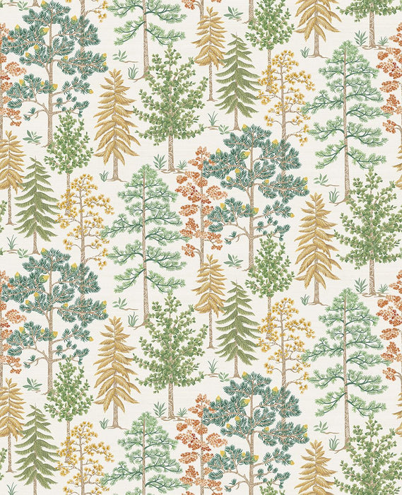 Osborne & Little Vana Leaf / Ochre Wallpaper Sample W8030-02