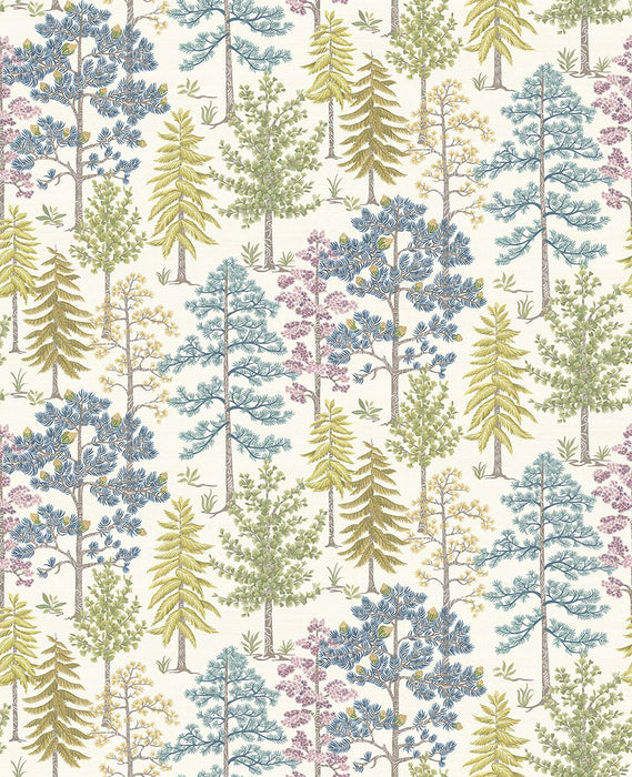 Osborne & Little Vana Aqua / Heather Wallpaper Sample W8030-03